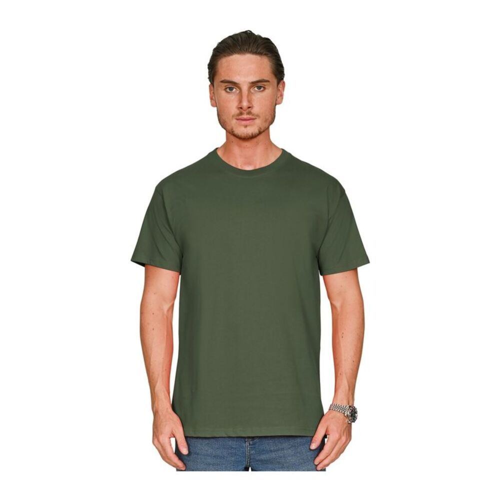 Casual Classics Unisex Adult Supreme Combed T-Shirt / Military Green